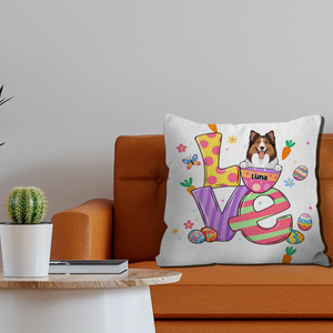 Easter Egg Dog Pillow – Adorable Personalized Easter Gift For Pet Lovers – 89Prints
