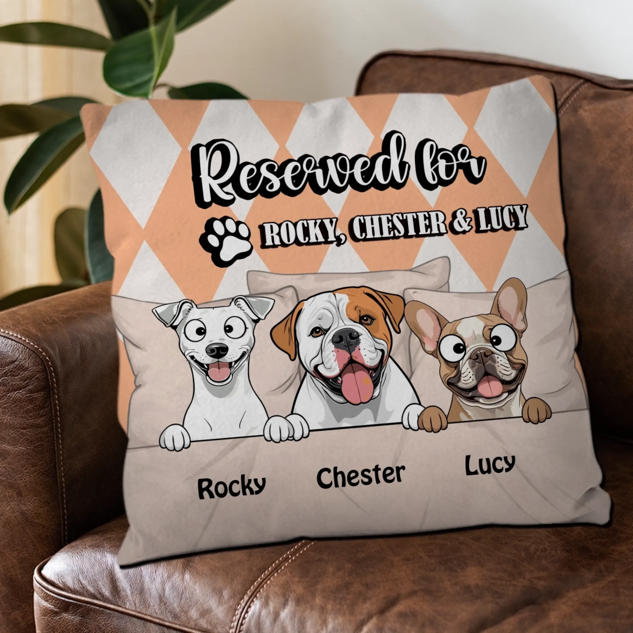 Reserved For Chester Pillow – One-Of-A-Kind Gift Idea For Dog Owners – 89Prints