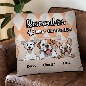 Reserved For Chester Pillow – One-Of-A-Kind Gift Idea For Dog Owners – 89Prints