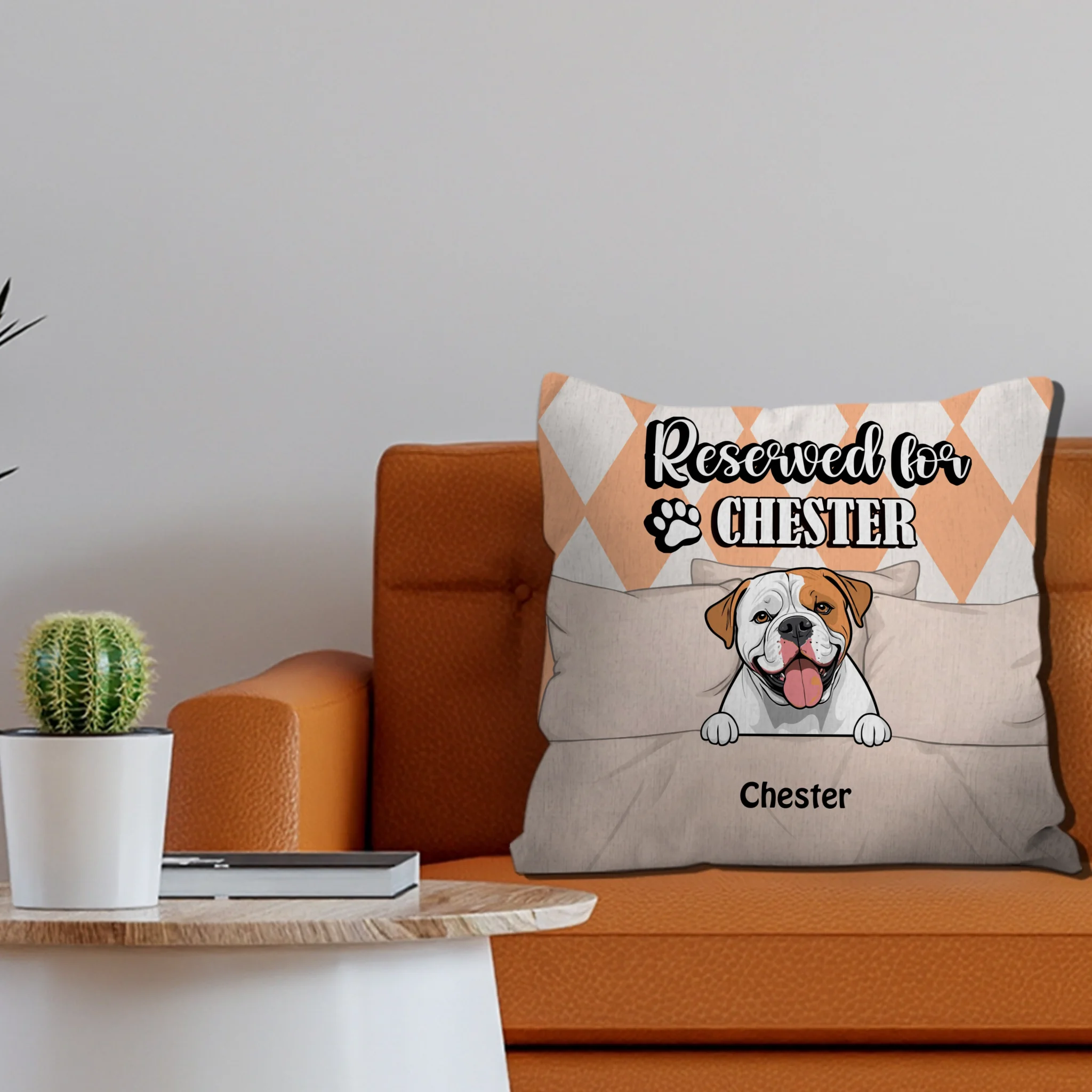 Reserved For Chester Pillow – One-Of-A-Kind Gift Idea For Dog Owners – 89Prints
