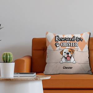 Reserved For Chester Pillow – One-Of-A-Kind Gift Idea For Dog Owners – 89Prints