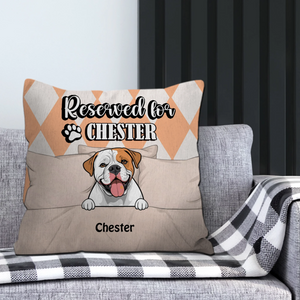 Reserved For Chester Pillow – One-Of-A-Kind Gift Idea For Dog Owners – 89Prints