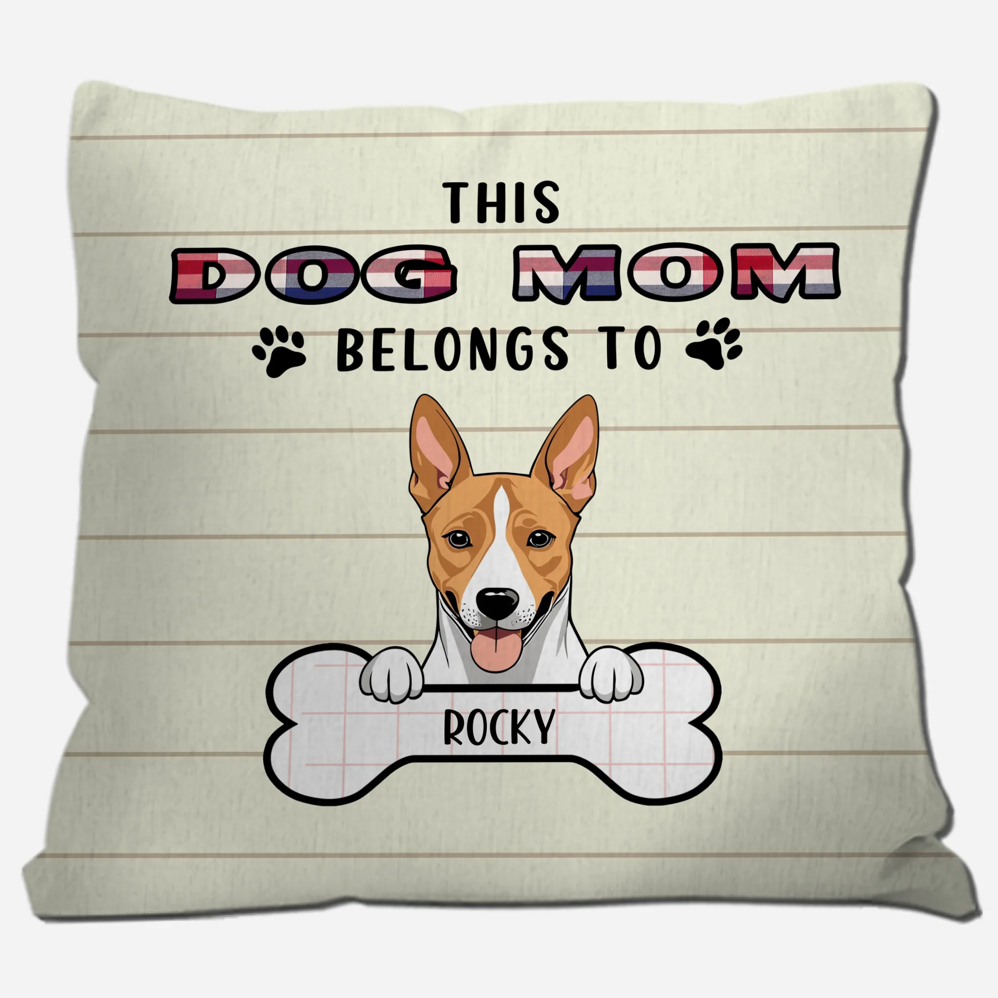 This Dog Mom Belongs To Pillow – Cherished Dog Lover Gift – 89Prints