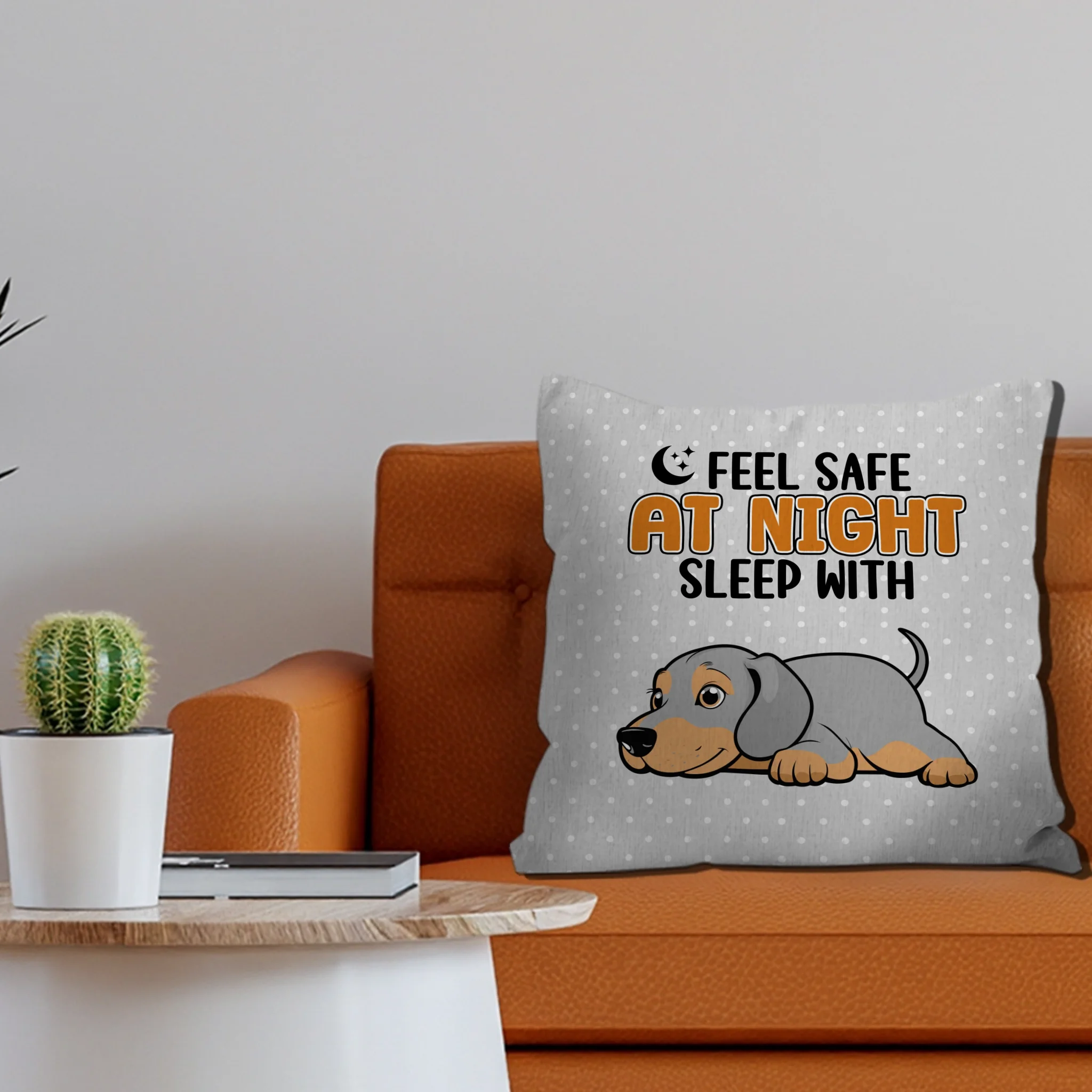Feel Safe At Night, Sleep With Me Pillow – Emotional Unique Dog Gift – 89Prints