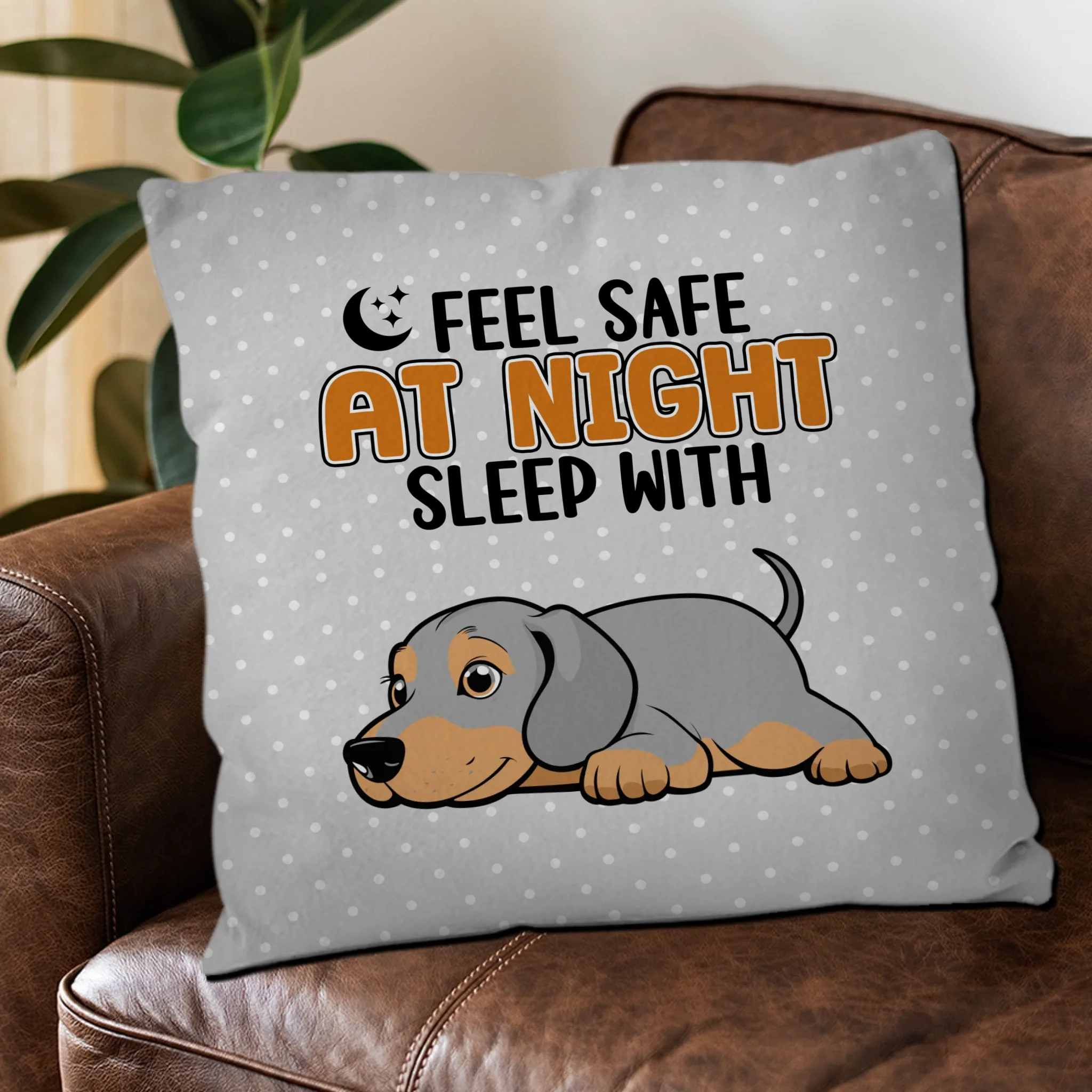 Feel Safe At Night, Sleep With Me Pillow – Emotional Unique Dog Gift – 89Prints