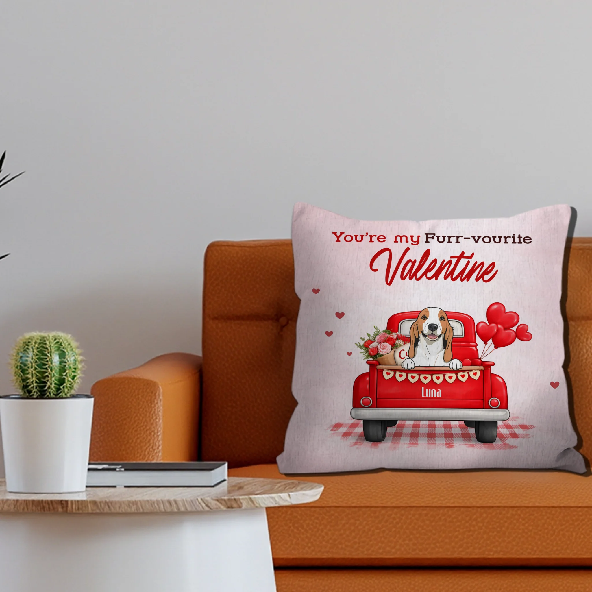 You’re My Furr-vourite Valentine Pillow – Tailored Gift For Pet Parents – 89Prints