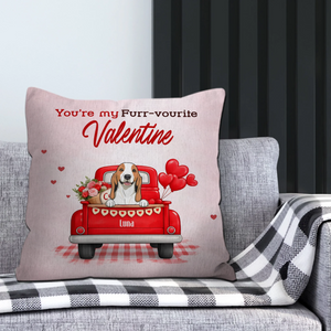 You’re My Furr-vourite Valentine Pillow – Tailored Gift For Pet Parents – 89Prints