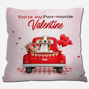 You’re My Furr-vourite Valentine Pillow – Tailored Gift For Pet Parents – 89Prints