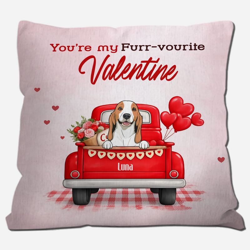 You’re My Furr-vourite Valentine Pillow – Tailored Gift For Pet Parents – 89Prints