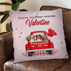 You’re My Furr-vourite Valentine Pillow – Tailored Gift For Pet Parents – 89Prints