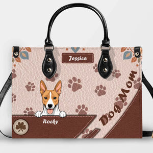 Personalized  Paw Print & Diagonal Panel Dog Handbag – Best Gift for Dog Parents - 89Prints