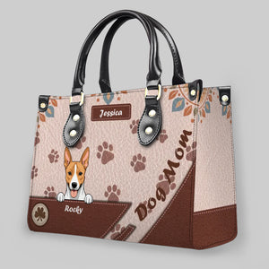 Personalized  Paw Print & Diagonal Panel Dog Handbag – Best Gift for Dog Parents - 89Prints