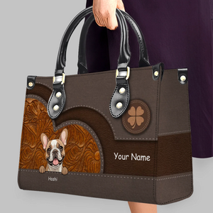 Customized Embossed Swirl Panel Dog Handbag – Gift Ideas For Dog Lovers - 89Prints
