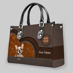 Customized Embossed Swirl Panel Dog Handbag – Gift Ideas For Dog Lovers - 89Prints