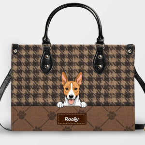 Customized Classic Houndstooth Pattern Dog Handbag – Gift Ideas For Dog Lovers - 89Prints