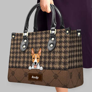 Customized Classic Houndstooth Pattern Dog Handbag – Gift Ideas For Dog Lovers - 89Prints