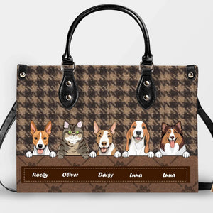 Customized Classic Houndstooth Pattern Dog Handbag – Gift Ideas For Dog Lovers - 89Prints