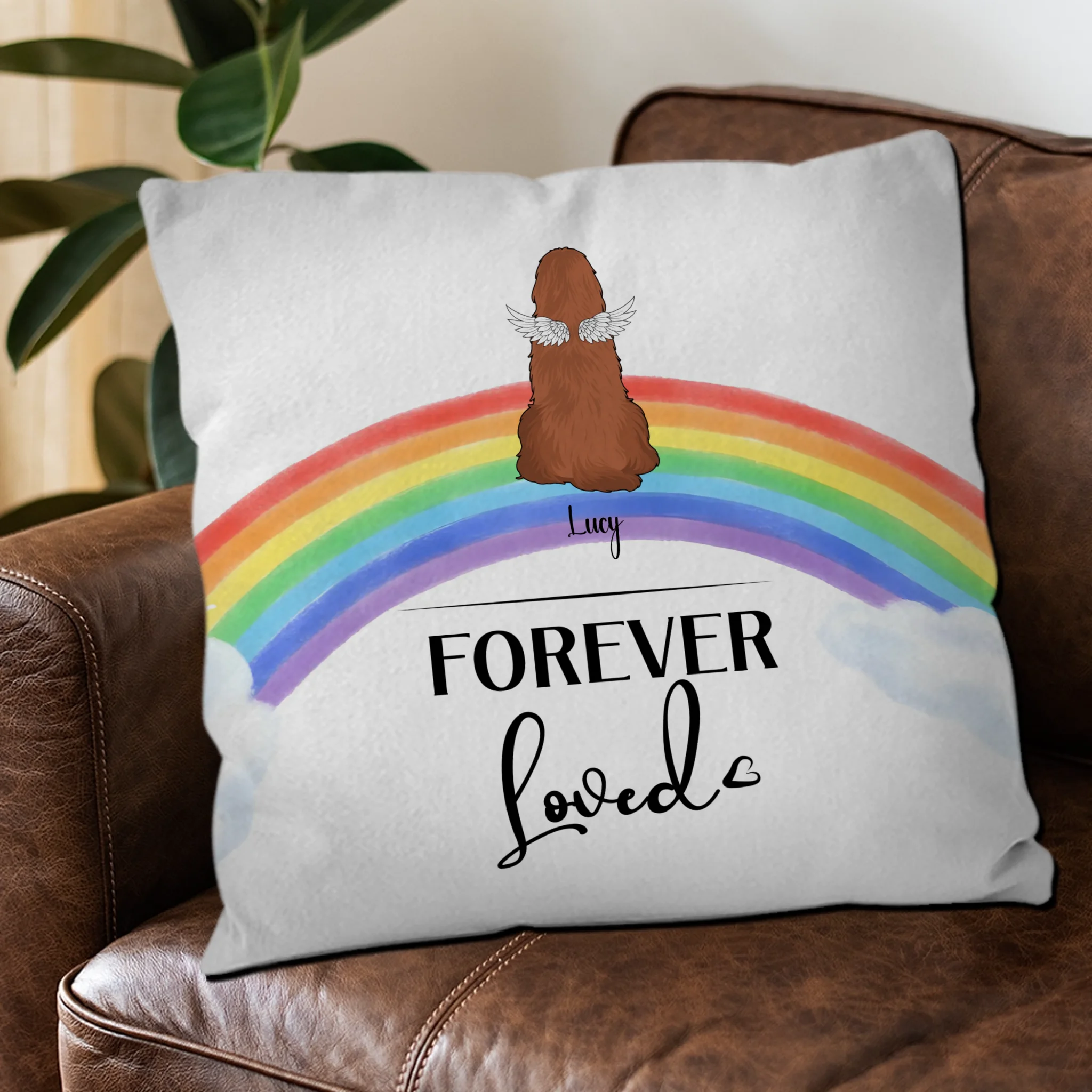 Forever Loved Pillow – Sentimental Present For Dog Lovers – 89Prints