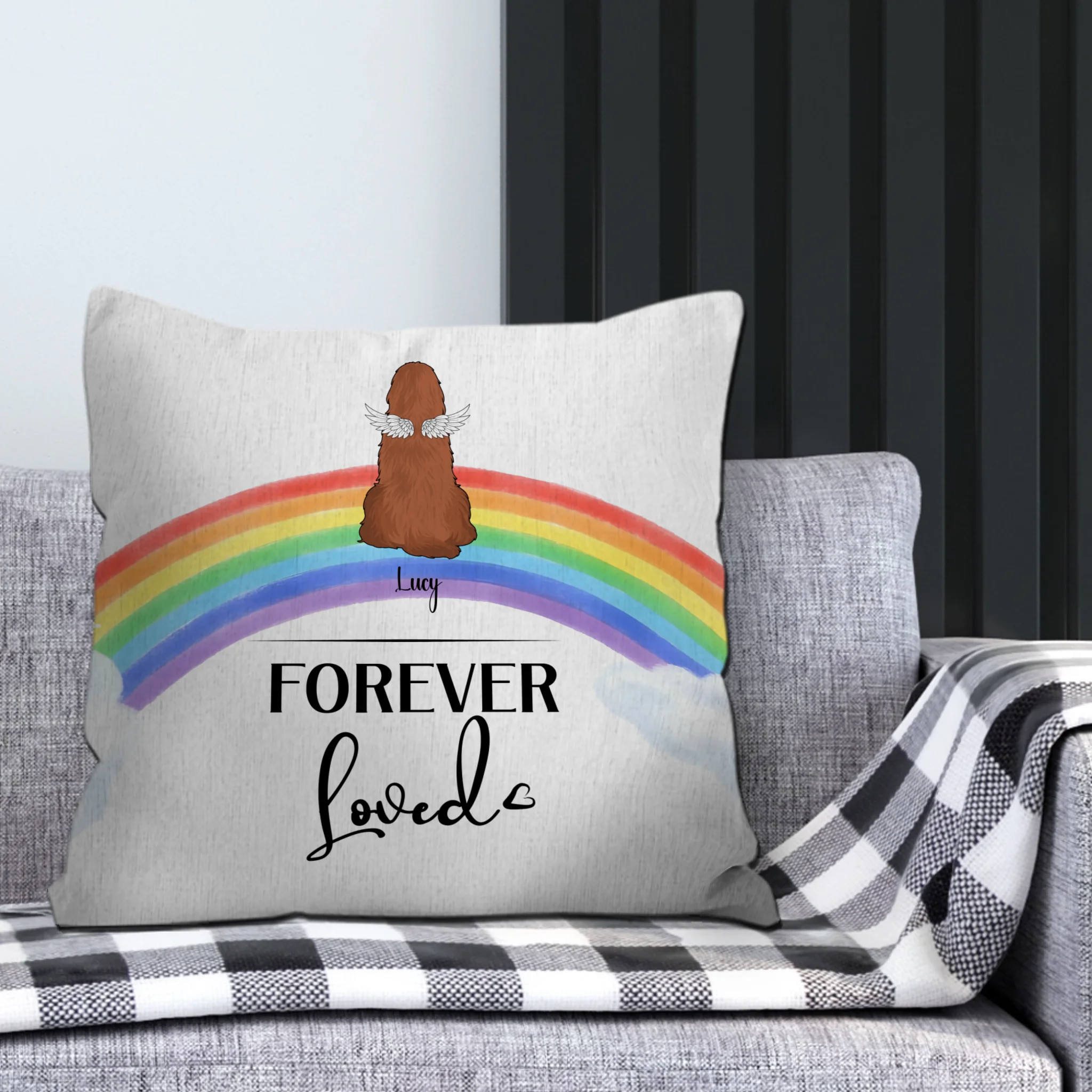 Forever Loved Pillow – Sentimental Present For Dog Lovers – 89Prints
