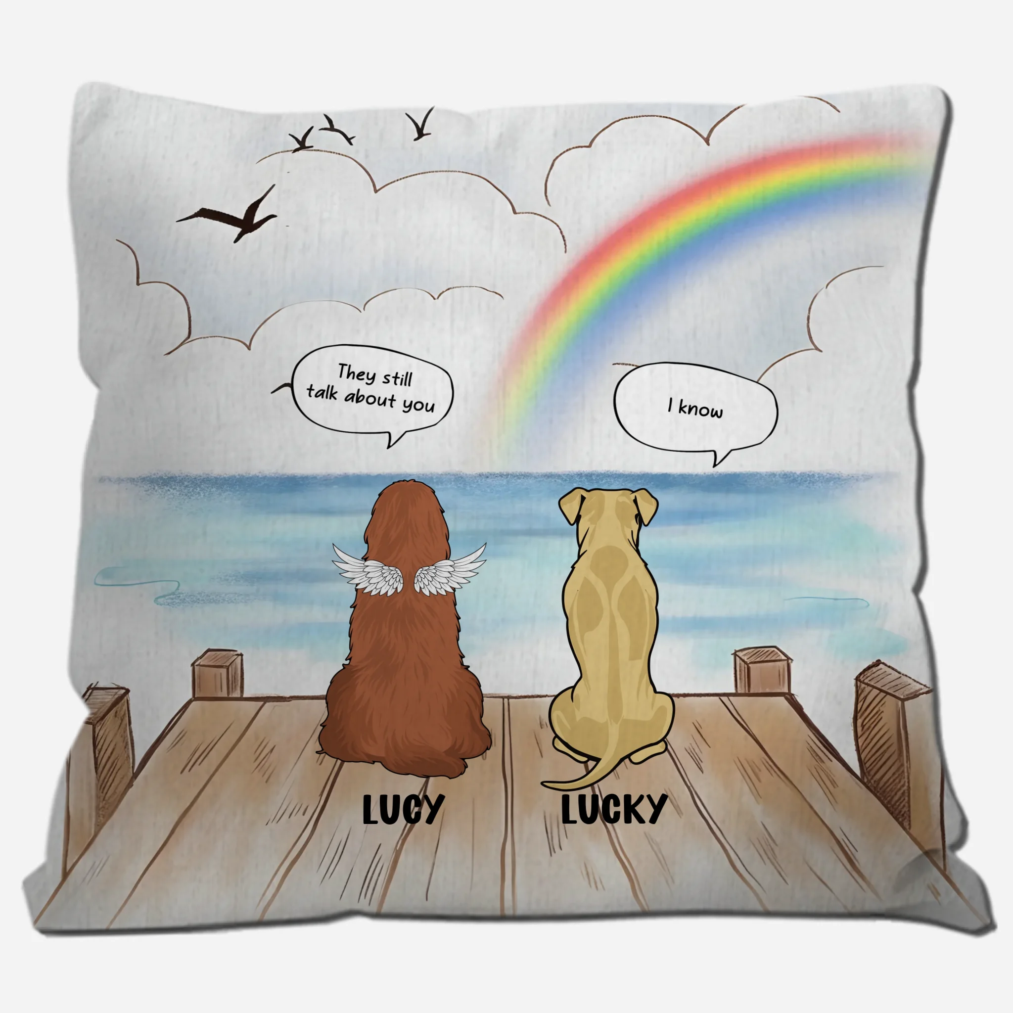They Still Talk About You – I Know Pillow | Touching Custom Dog Gift for Owners | 89Prints
