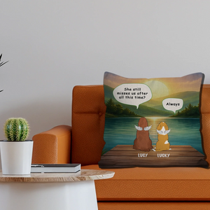 She Still Misses Us After All This Time Pillow – Sentimental Present For Dog Lovers – 89Prints