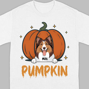 Personalized Dog Halloween T-Shirt | Custom Pet Name Tee - 89Prints