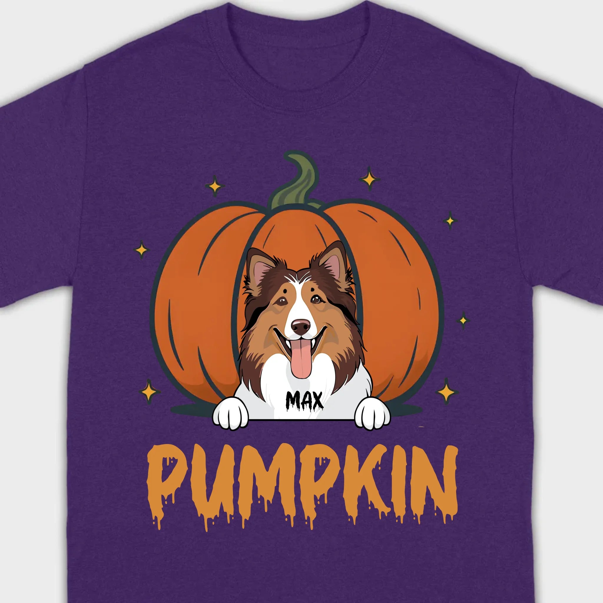 Personalized Dog Halloween T-Shirt | Custom Pet Name Tee - 89Prints