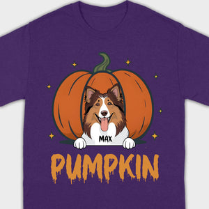 Personalized Dog Halloween T-Shirt | Custom Pet Name Tee - 89Prints