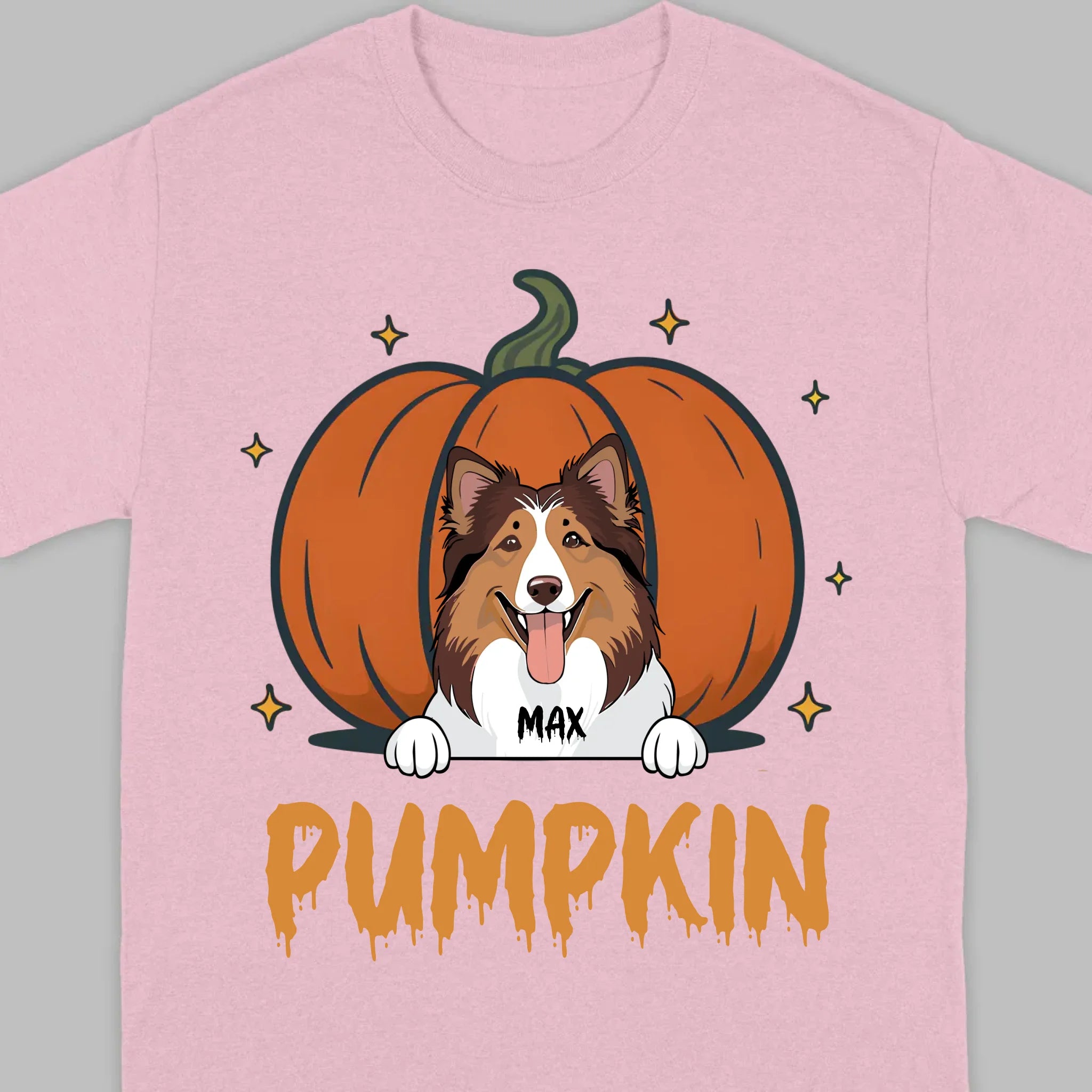 Personalized Dog Halloween T-Shirt | Custom Pet Name Tee - 89Prints