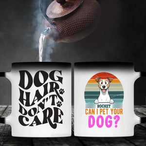 Customized Jack Russell Terrier Mug - Dog Hair Don't Care - Can I Pet Your Dog? - 89Prints