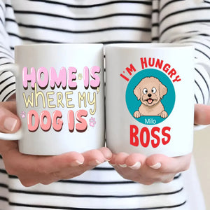 Customized Bichon Frise Mug With Photo For Dog Lovers - Home Is Where My Dog Are - 89Prints
