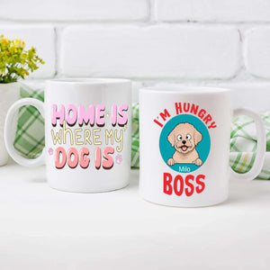 Customized Bichon Frise Mug With Photo For Dog Lovers - Home Is Where My Dog Are - 89Prints
