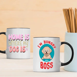 Customized Bichon Frise Mug With Photo For Dog Lovers - Home Is Where My Dog Are - 89Prints
