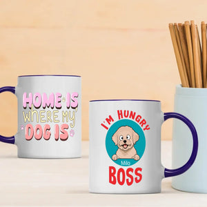 Customized Bichon Frise Mug With Photo For Dog Lovers - Home Is Where My Dog Are - 89Prints