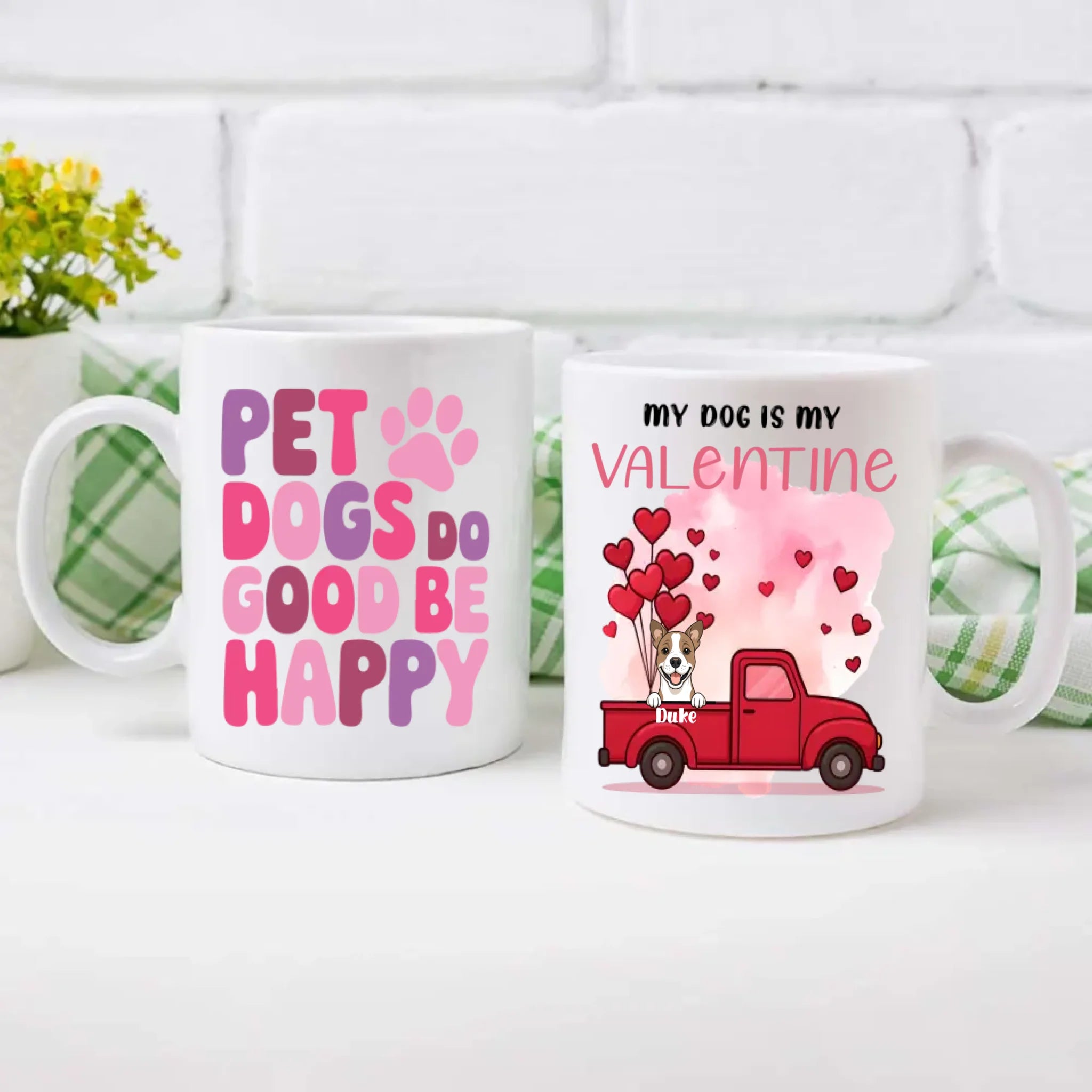 Adorable Personalized Valentine Dog Mug – Cute Custom Gift for Dog Lovers – 89Prints