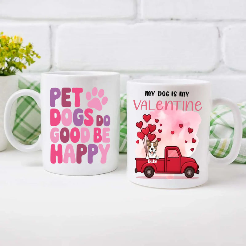 Adorable Personalized Valentine Dog Mug – Cute Custom Gift for Dog Lovers – 89Prints