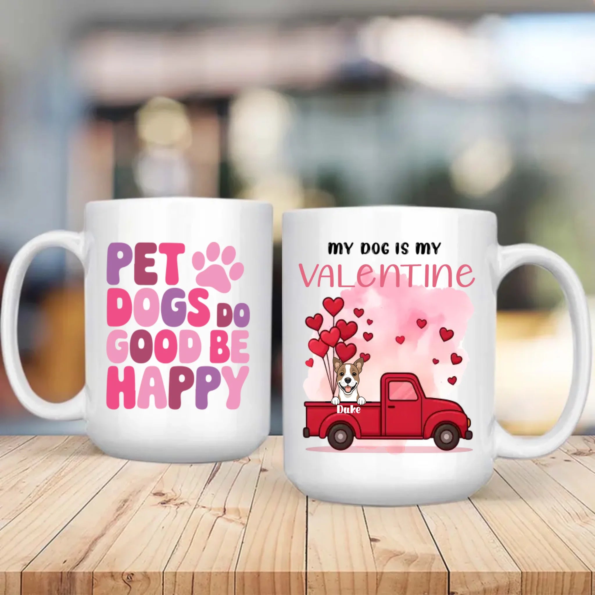 Adorable Personalized Valentine Dog Mug – Cute Custom Gift for Dog Lovers – 89Prints