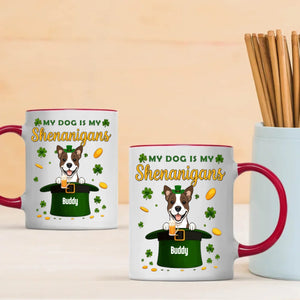 Happy St. Patrick’s Day Dog Mug – Personalized Lucky Shenanigans Gift | 89Prints