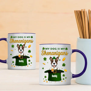 Happy St. Patrick’s Day Dog Mug – Personalized Lucky Shenanigans Gift | 89Prints