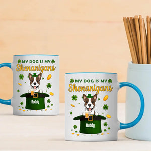 Happy St. Patrick’s Day Dog Mug – Personalized Lucky Shenanigans Gift | 89Prints