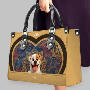 Custom Dog Bag For Humans - Mandala Heart Pattern Dog Handbag for Dog Lovers - 89Prints