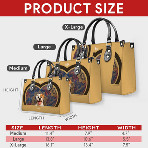 Custom Dog Bag For Humans - Mandala Heart Pattern Dog Handbag for Dog Lovers - 89Prints