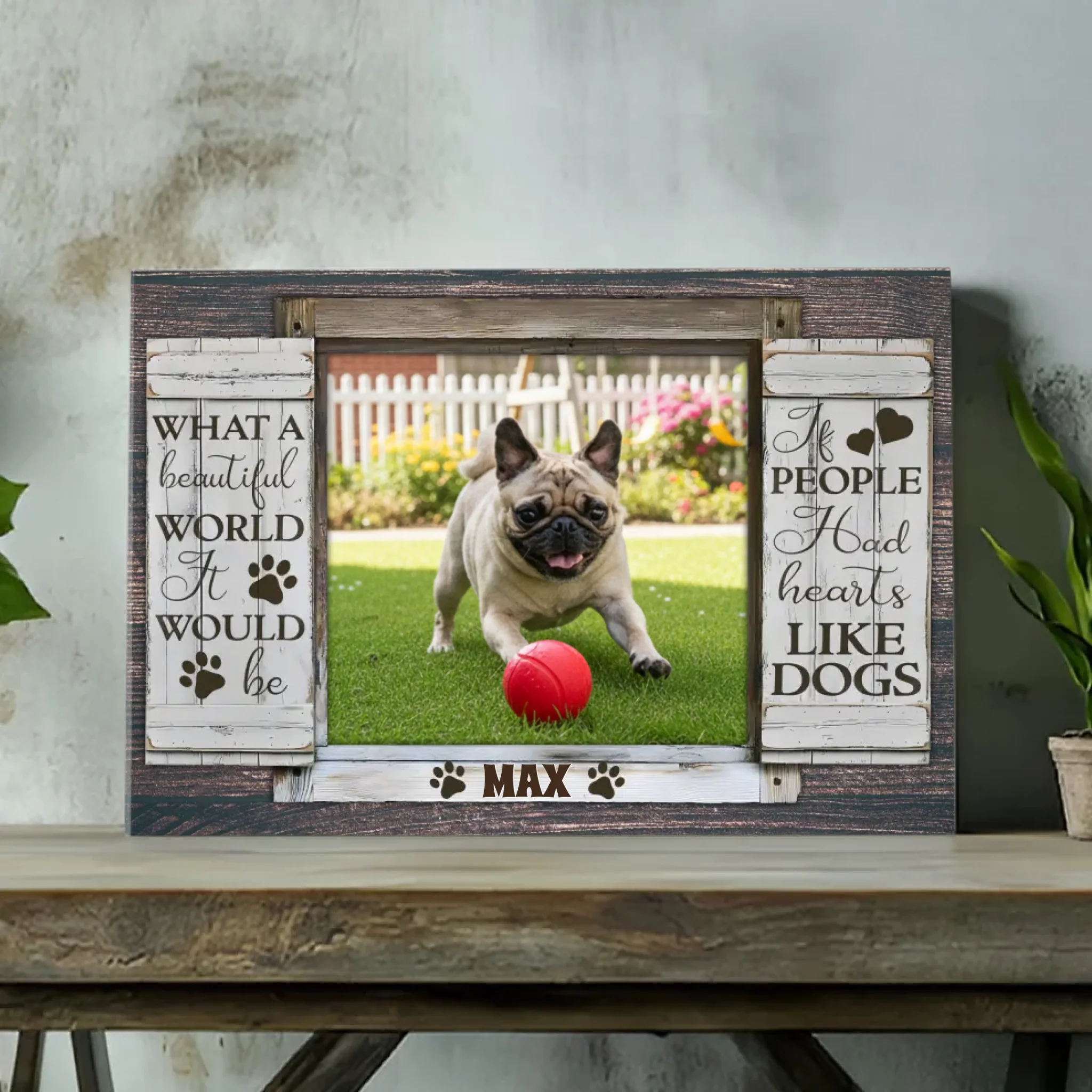 Meaningful Custom Pug Canvas Gift - If People Had Hearts Like Dogs | 89Prints