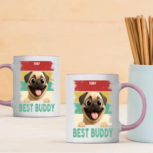 Heartfelt Custom Pug Mug Present For Dog Lovers - Best Buddy | 89Prints