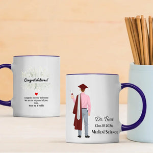 We Are So Proud of You – Personalized Graduation Mug Full of Love & Blessings | 89Prints