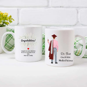 We Are So Proud of You – Personalized Graduation Mug Full of Love & Blessings | 89Prints