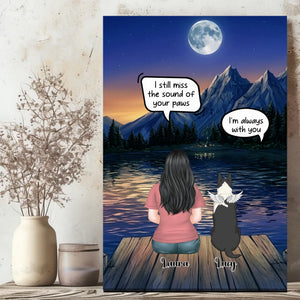 Meaningful Personalized Dog Lover Canvas Present - I Still Miss The Sound Of Your Paws | 89Prints