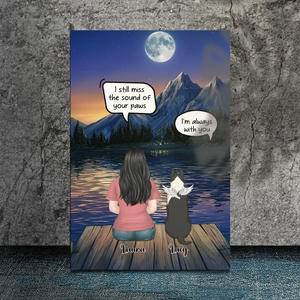Meaningful Personalized Dog Lover Canvas Present - I Still Miss The Sound Of Your Paws | 89Prints