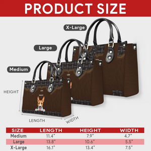 Personalized Dog Bag - Rustic Woven Leather Dog Handbag Gift Ideas For Dog Owners - 89Prints