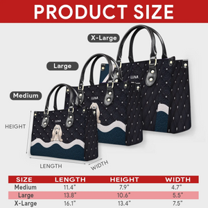 Personalised Dog Handbag For Woman - Elegant Quilted Wave Dog Bag for Dog Owners- 89Prints